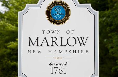 Town of Marlow Welcome Sign