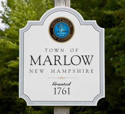 Town of Marlow Welcome Sign